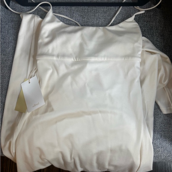 Wilfred Aritzia Dreamweaver Dress - Light Birch, Size M - Picture 9 of 9